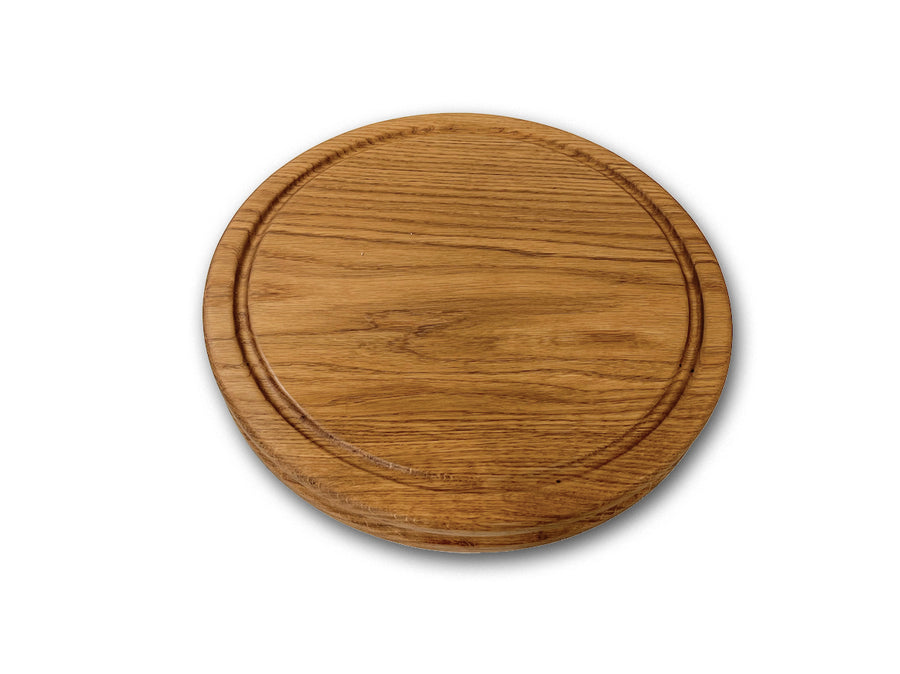 Round cutting board/butcher block solid oak