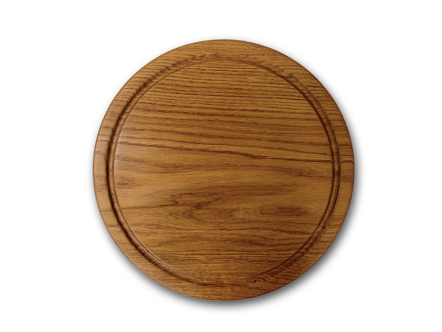 Round cutting board/butcher block solid oak