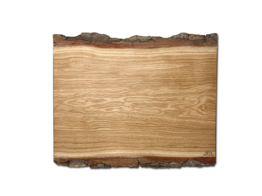 Cutting board natural with bark