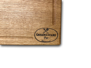 Grillmaster - Engraved cutting board oak
