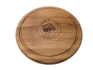 Cheese tray with engraving